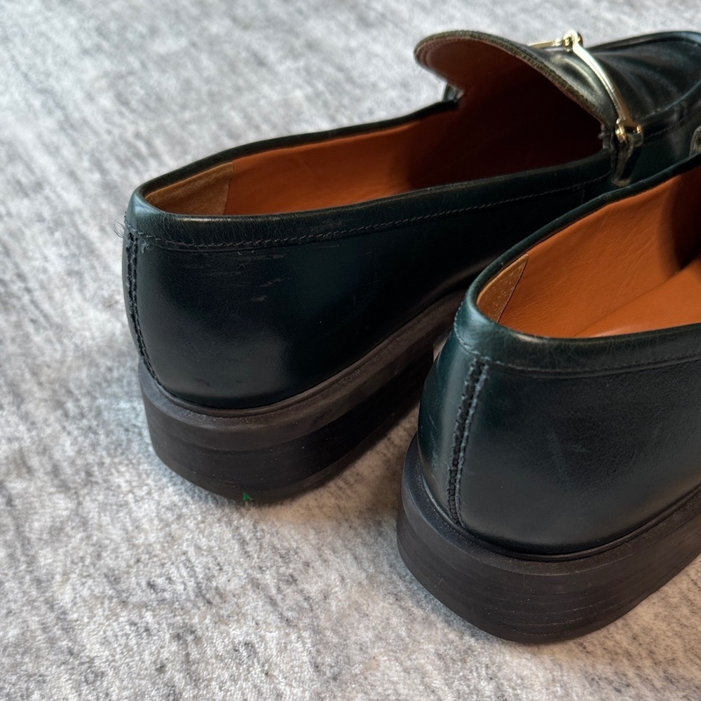Men's Green Bit Loafers - Picture 8 of 8